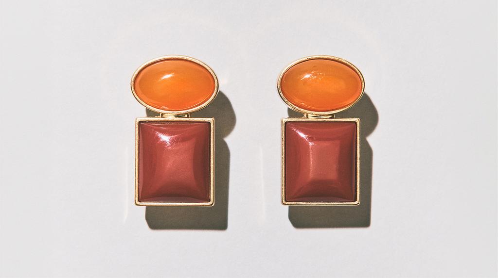 GEOMETRIC RESIN EARRINGS