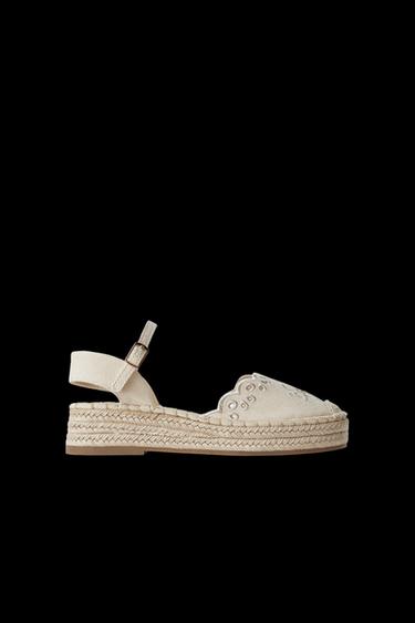 ALPARGATA BORDADOS - Blanco Crudo de Zara - Imagen 0