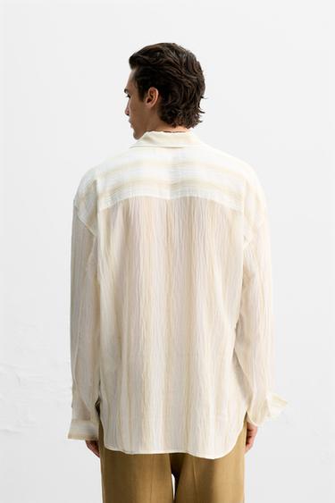 CHEMISE FLUIDE À NOEUD - Blanc cassé de Zara - Image 2