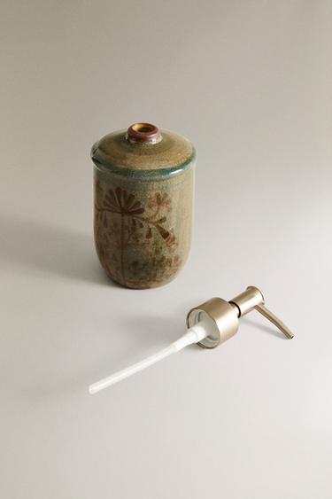 DISTRIBUTEUR SAVON CÉRAMIQUE FLORAL - Verts de Zara - Image 3