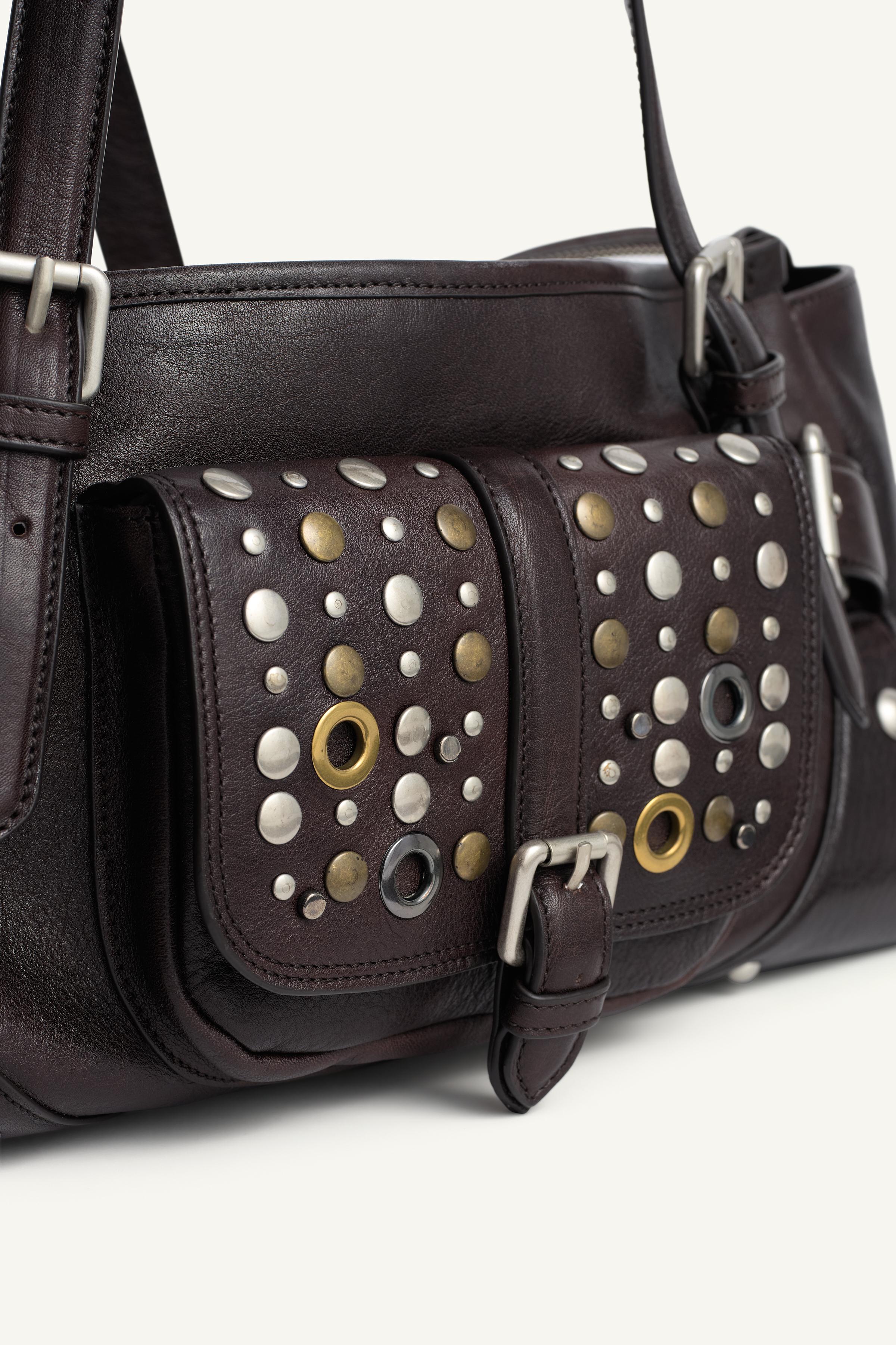 LIMITED EDITION STUDDED LEATHER SHOULDER BAG