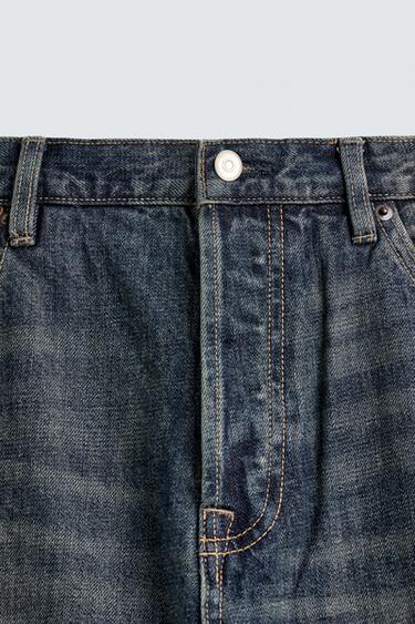 STRAIGHT FIT JEANS - Mid-blue by Zara - Image 8