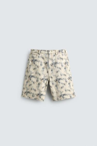 RELAXED FIT ABSTRACT PRINT BERMUDA SHORTS - Printed by Zara - Image 5