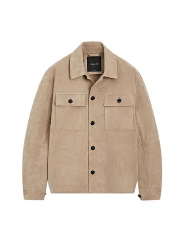 Surchemise en cuir et daim - Beige de Zara