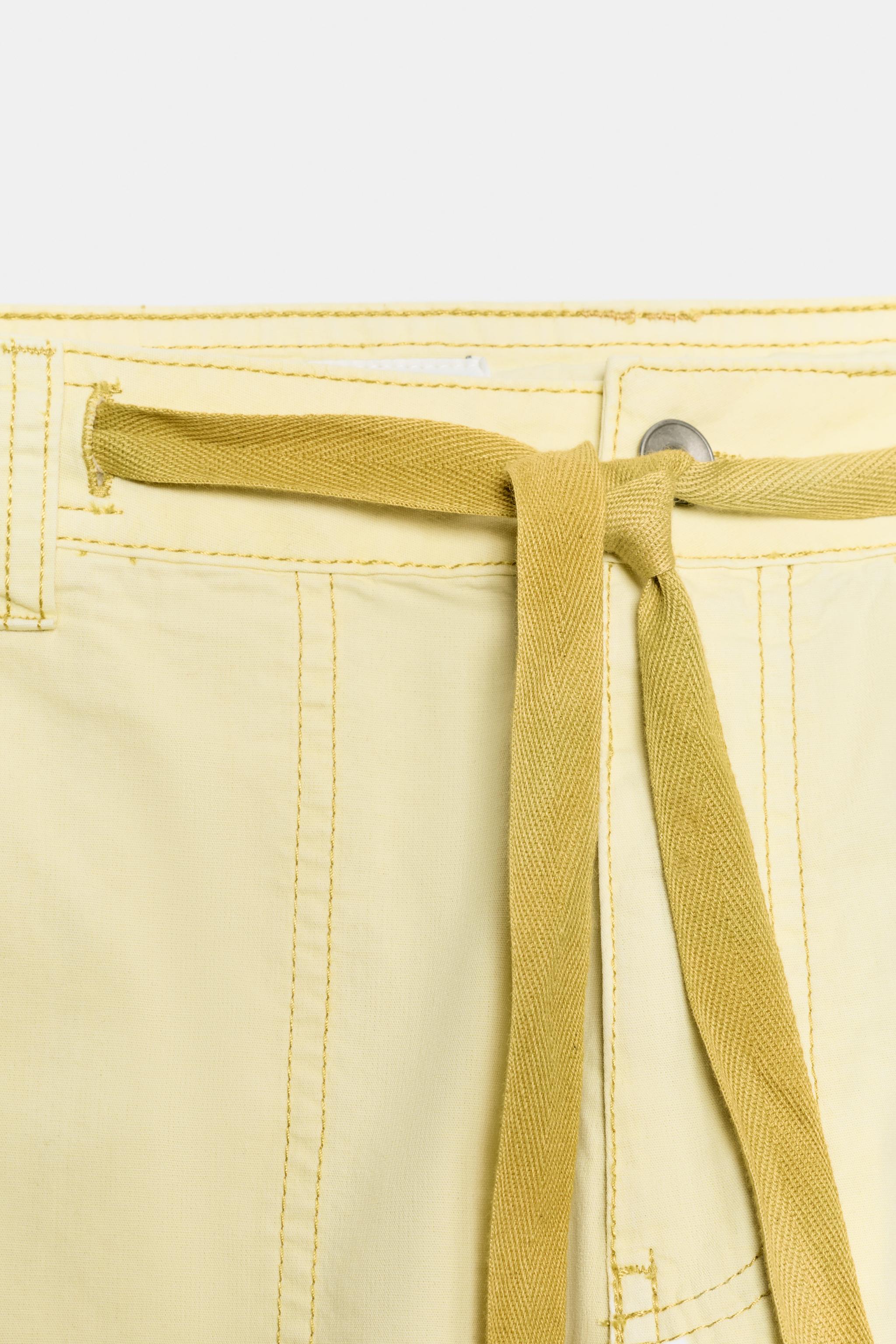 Zara OVERSIZE KARGO PANTOLON görsel 8