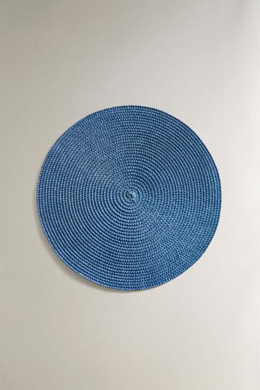 Zara PAPER PLACEMAT (PACK OF 2) - Blue - Image 0