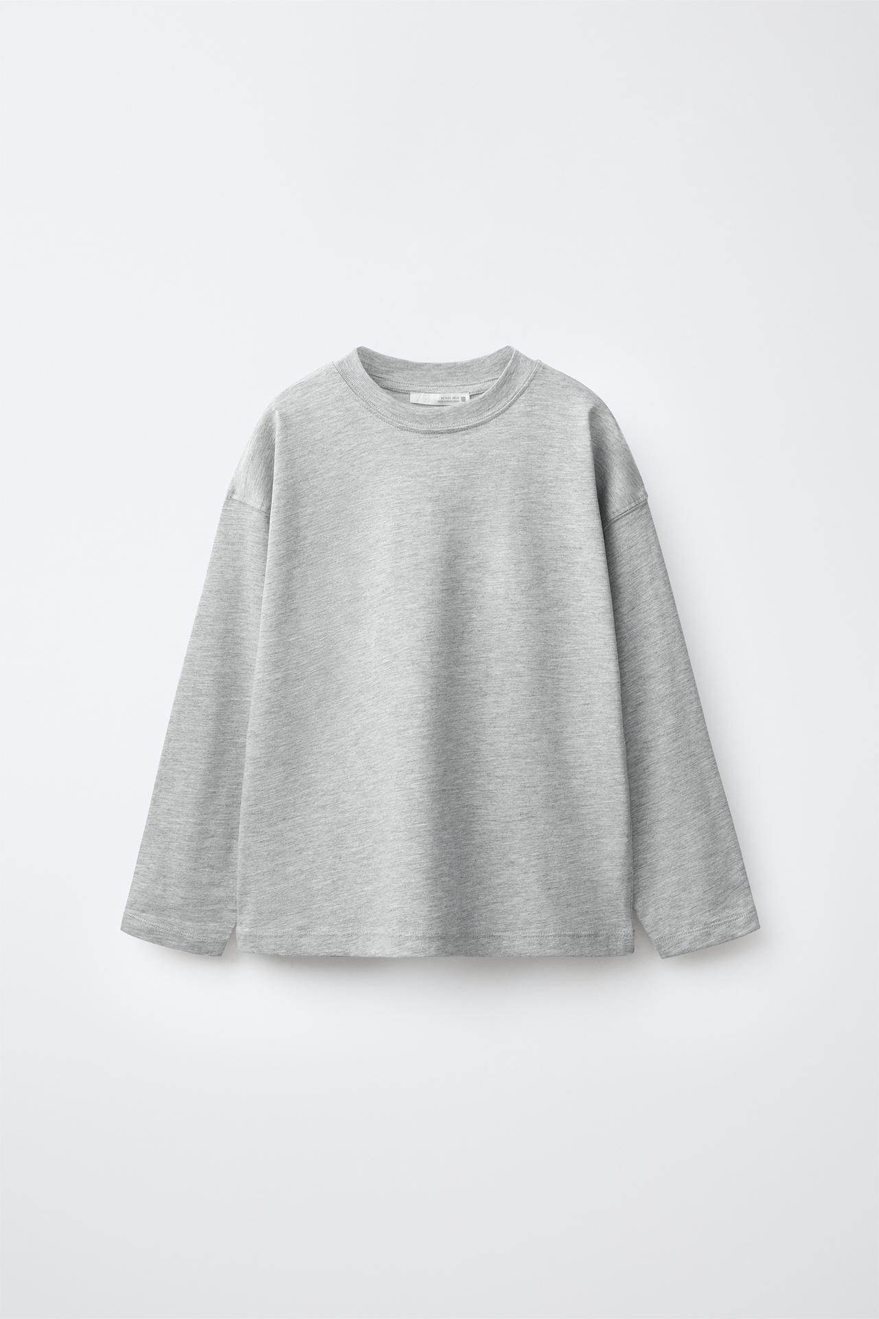 3-PACK PLAIN AND STRIPED T-SHIRTS — Grey / Blue