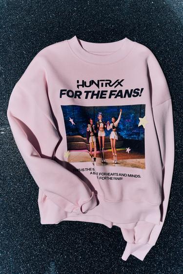 Zara KPOP DEMON HUNTERS™ NETFLIX © 印花運動衫 - 粉紅色