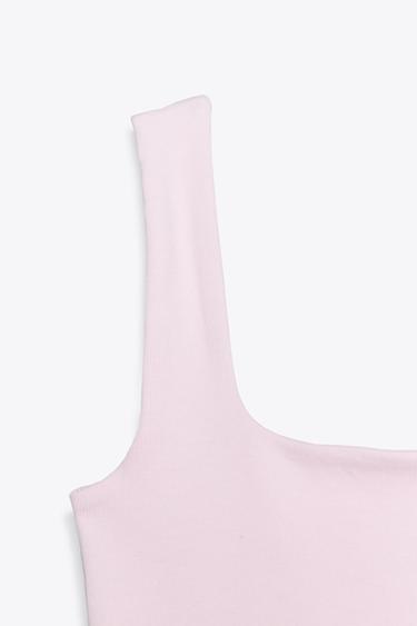 WIDE STRAP VEST TOP - Pink by Zara - Image 6