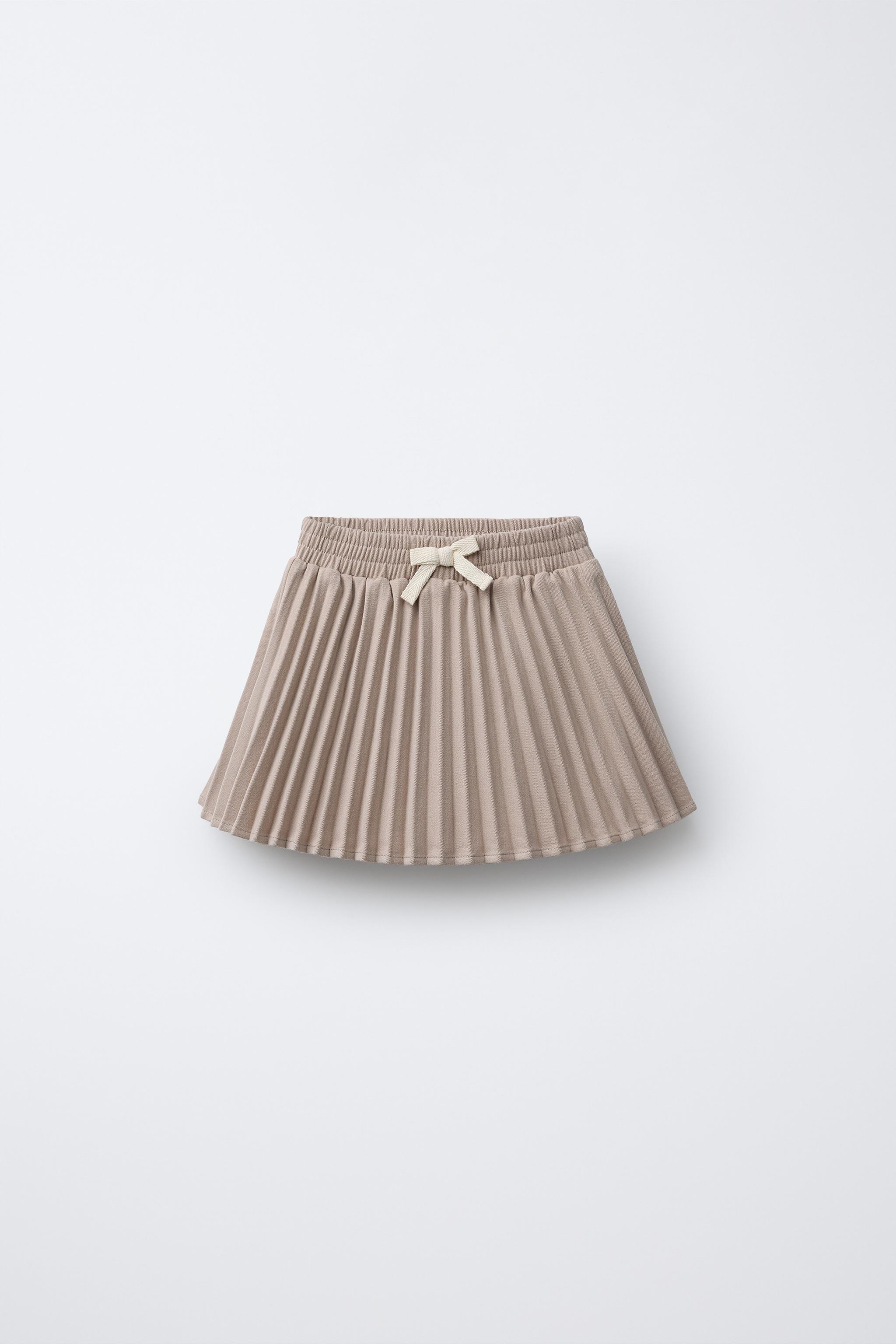 BOX PLEAT SKIRT - Ecru | ZARA United States