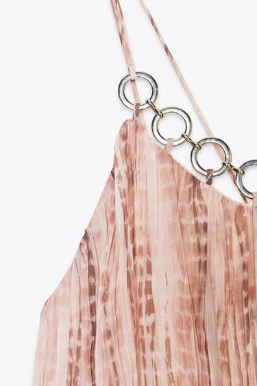 TIE-DYE DRESS WITH RINGS - Multicoloured by Zara - Image 6