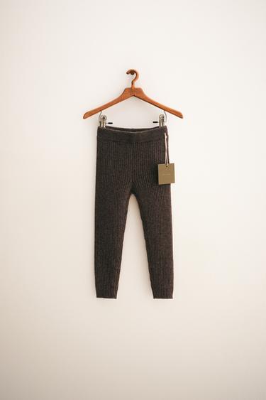 Zara ZARA TIMELESS - 100% CASHMERE LEGGINGS - Brown marl - Image 0