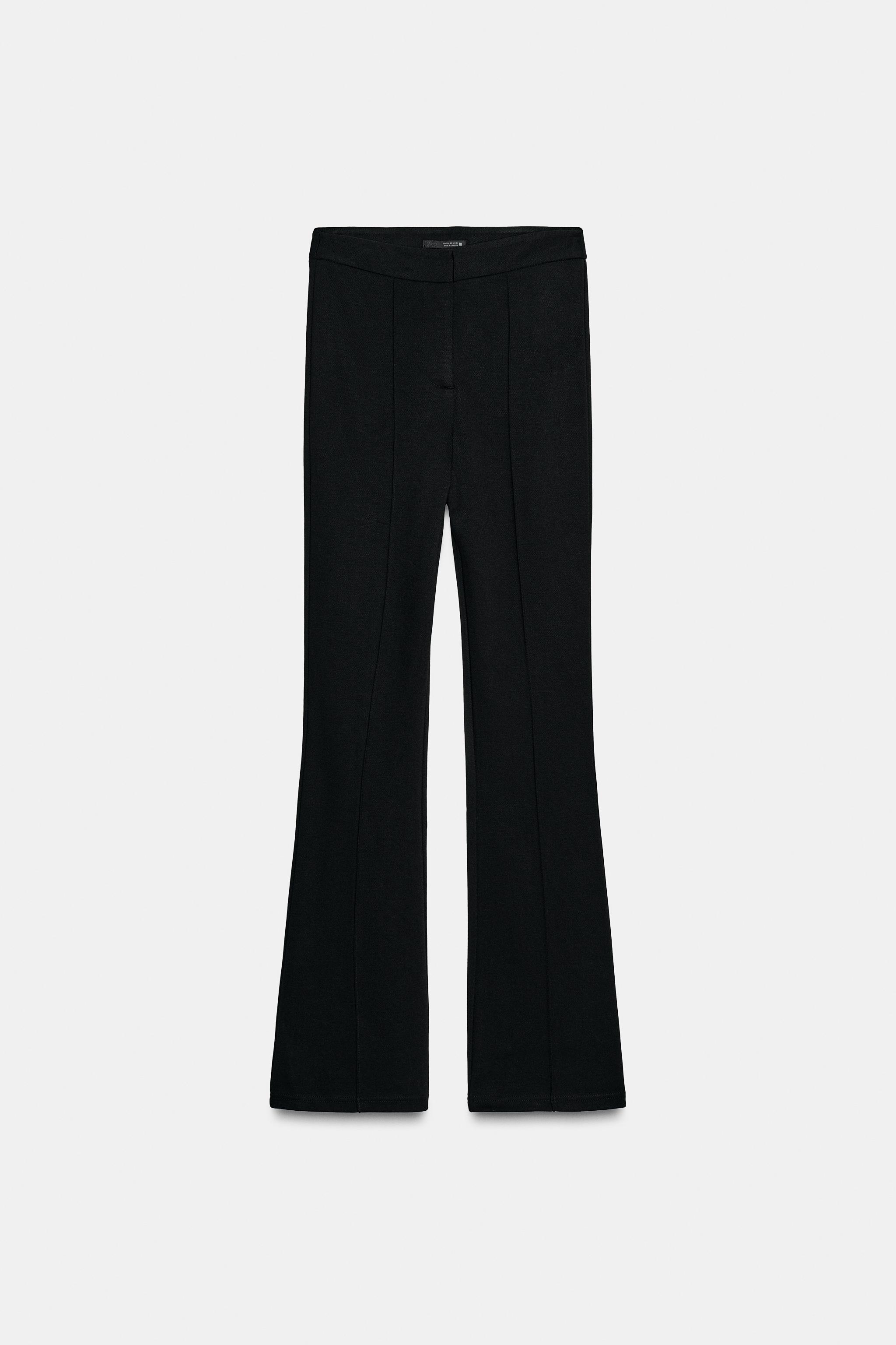 ZARA　FLARED スパンコール レギンス　Sサイズ　ブラック LEGGINGS FLARE NERVURA - Preto | ZARA Brasil