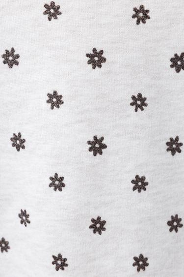SHINY PRINT SWEATSHIRT - Sand / Marl by Zara - Image 4