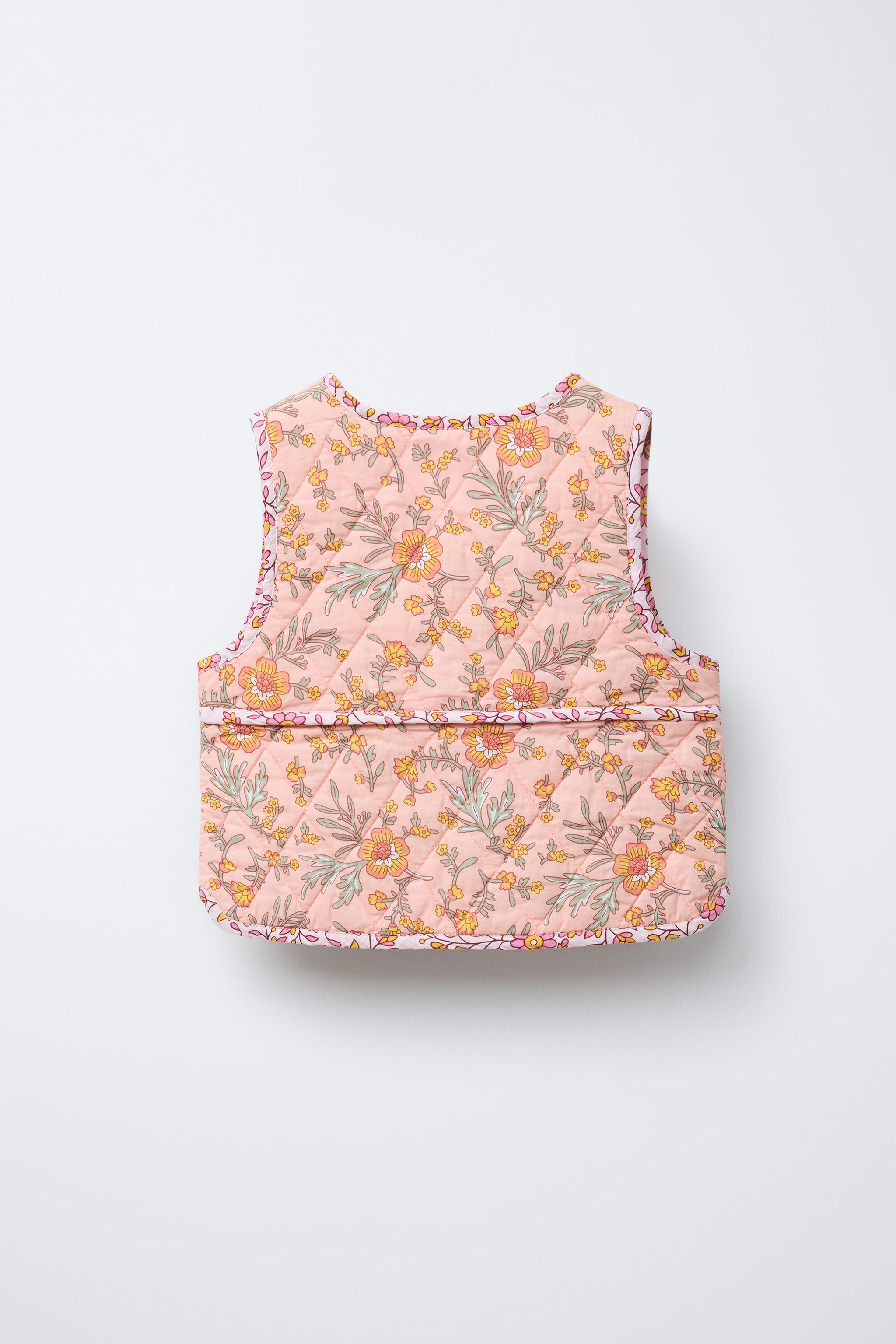 FLORAL PUFFER VEST