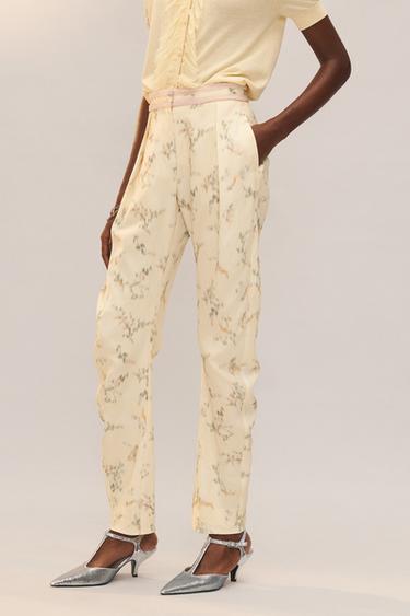 PANTALON IMPRIMÉ FLEURS ÉDITION LIMITÉE - Imprimée de Zara - Image 1