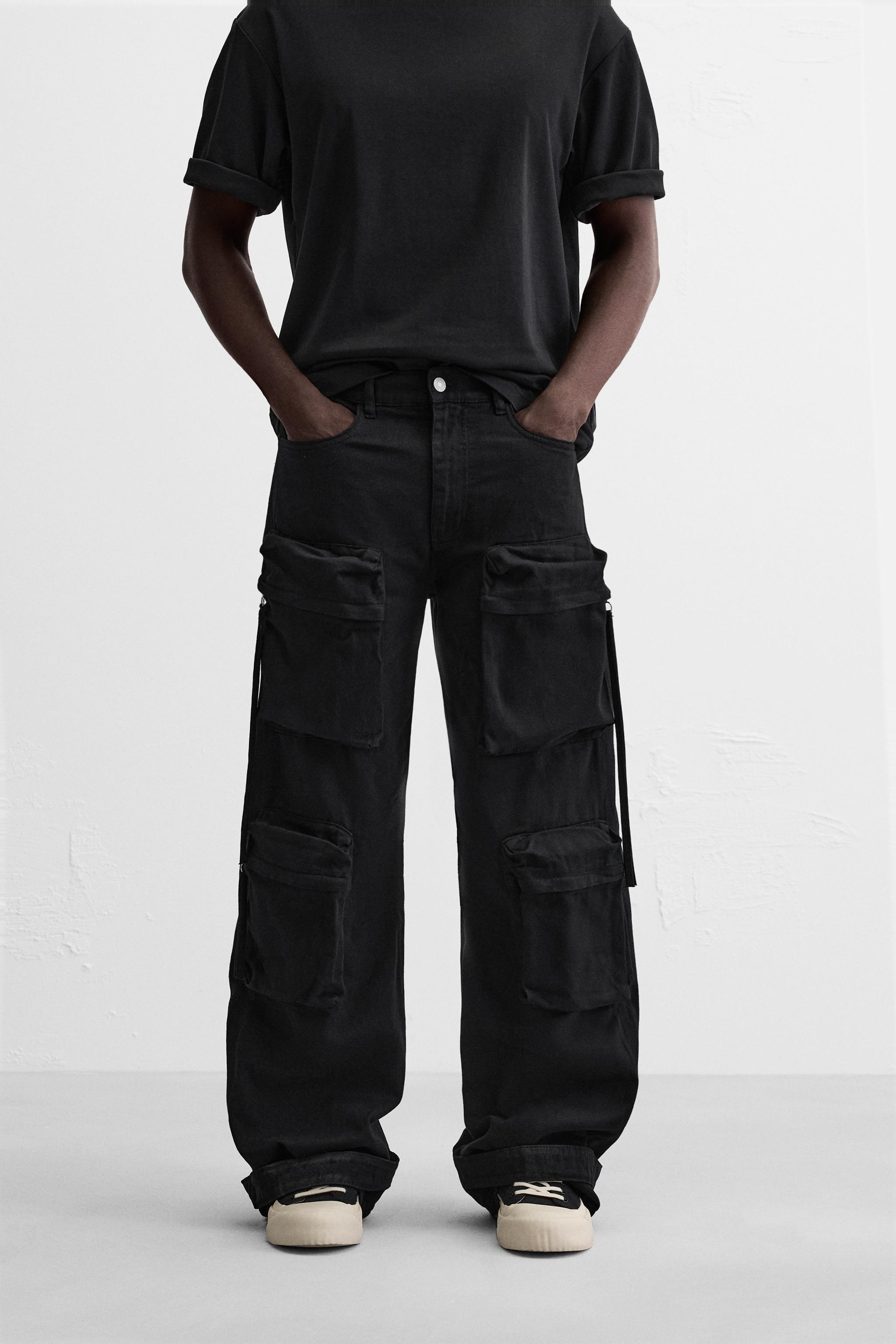 Zara pantalon cargo homme sale