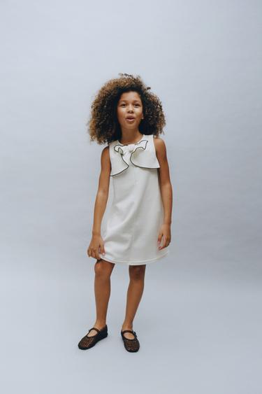 ROBE À NŒUD - Écru de Zara