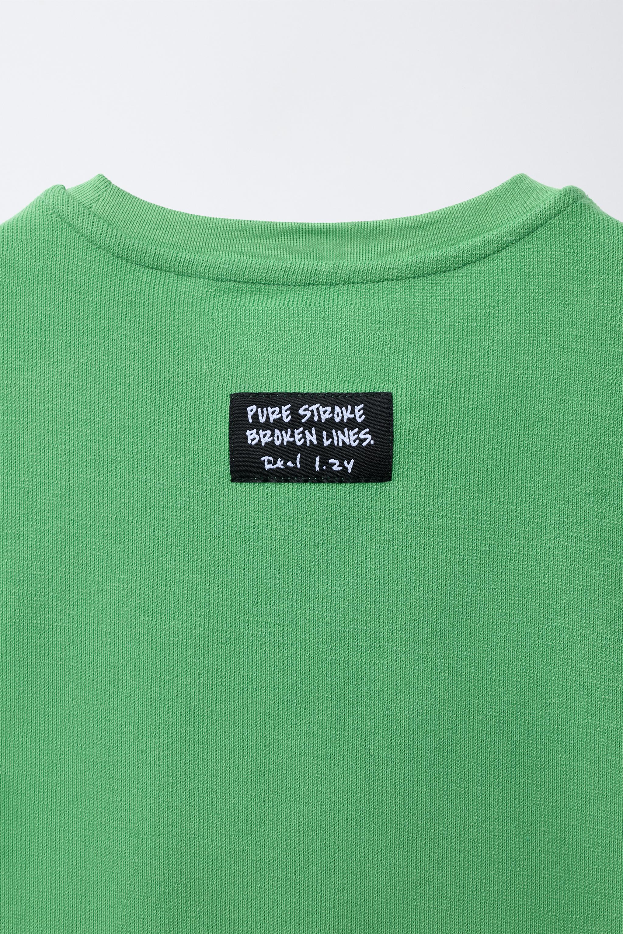 Детские футболки Zara RAISED TEXT SLEEVELESS T-SHIRT — фото 5