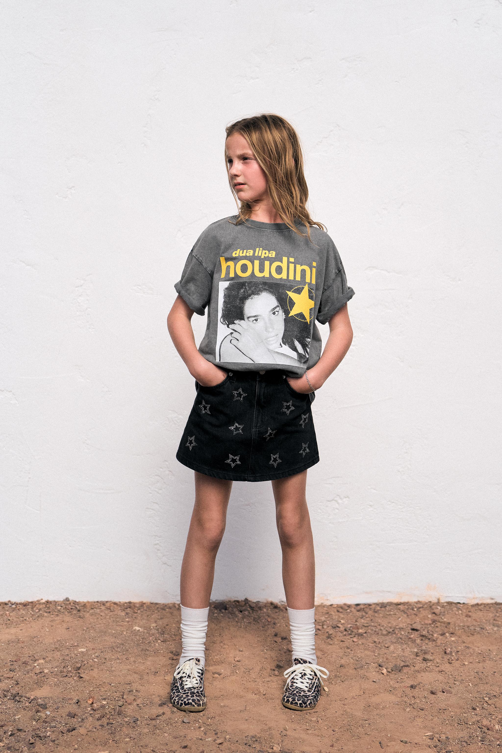 トップス Dua Lipa ZARA DUA LIPA © PRINT T-SHIRT - Gray | ZARA United States