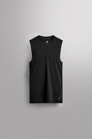 CAMISETA TANK PRIMERA CAPA - Negro de Zara