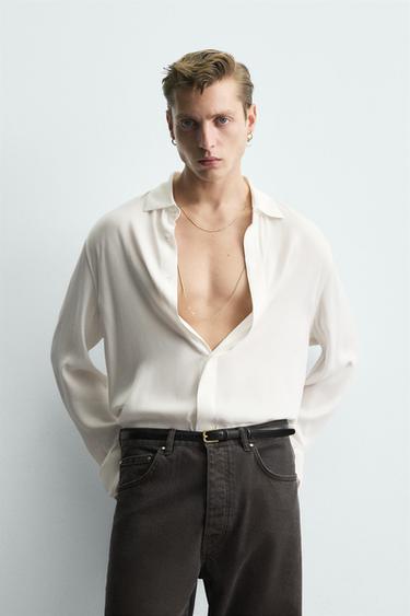 CHEMISE CUPRO - VISCOSE ÉDITION LIMITÉE - Blanc de Zara