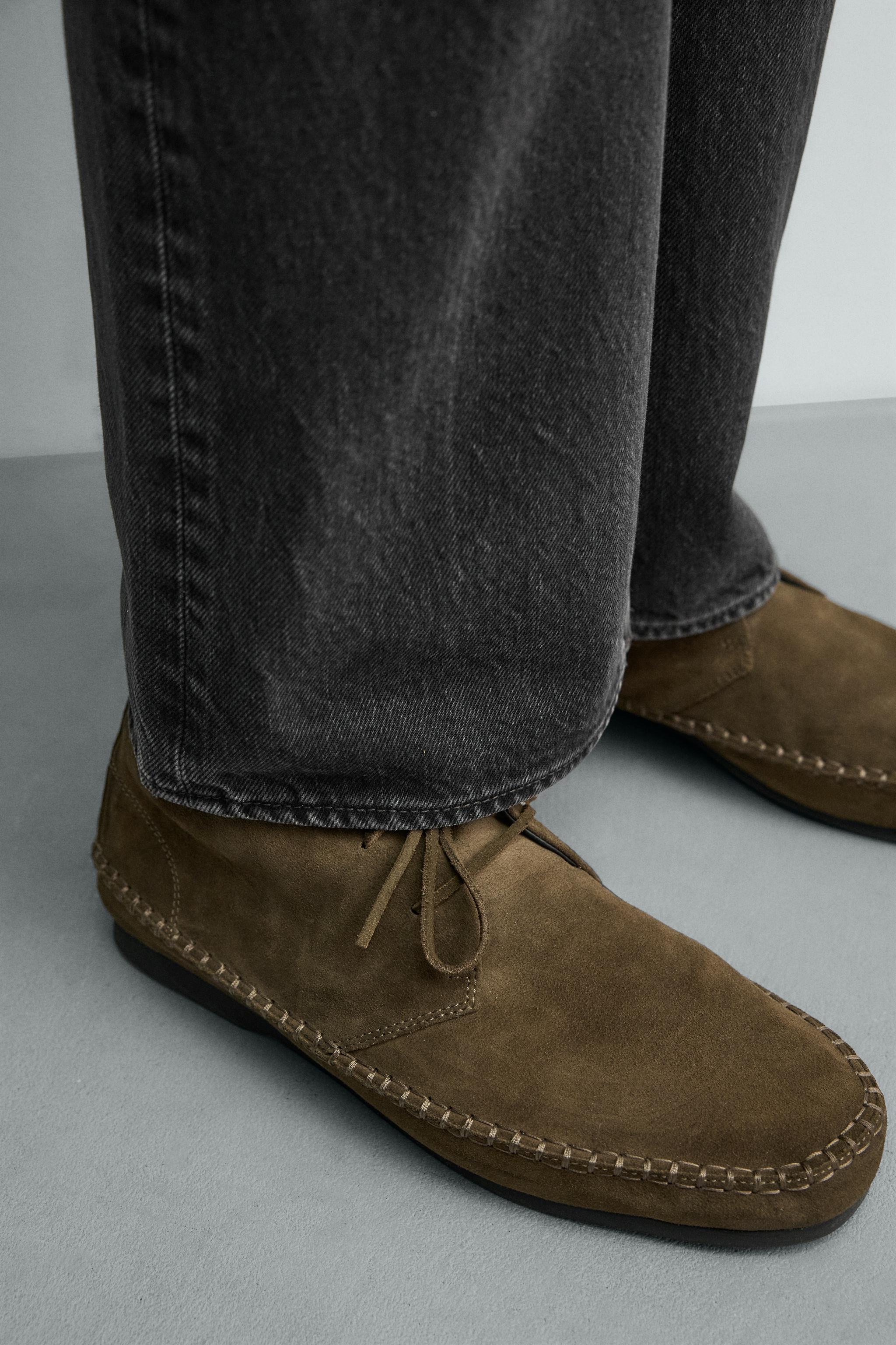 VIBRAM®ソールAaron Levine X ZARAレザーシューズ - ブロンズ | ZARA