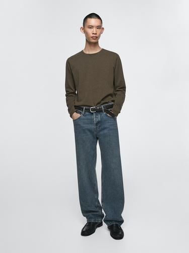 Zara Wide-leg jeans - Mid-blue - Image 0