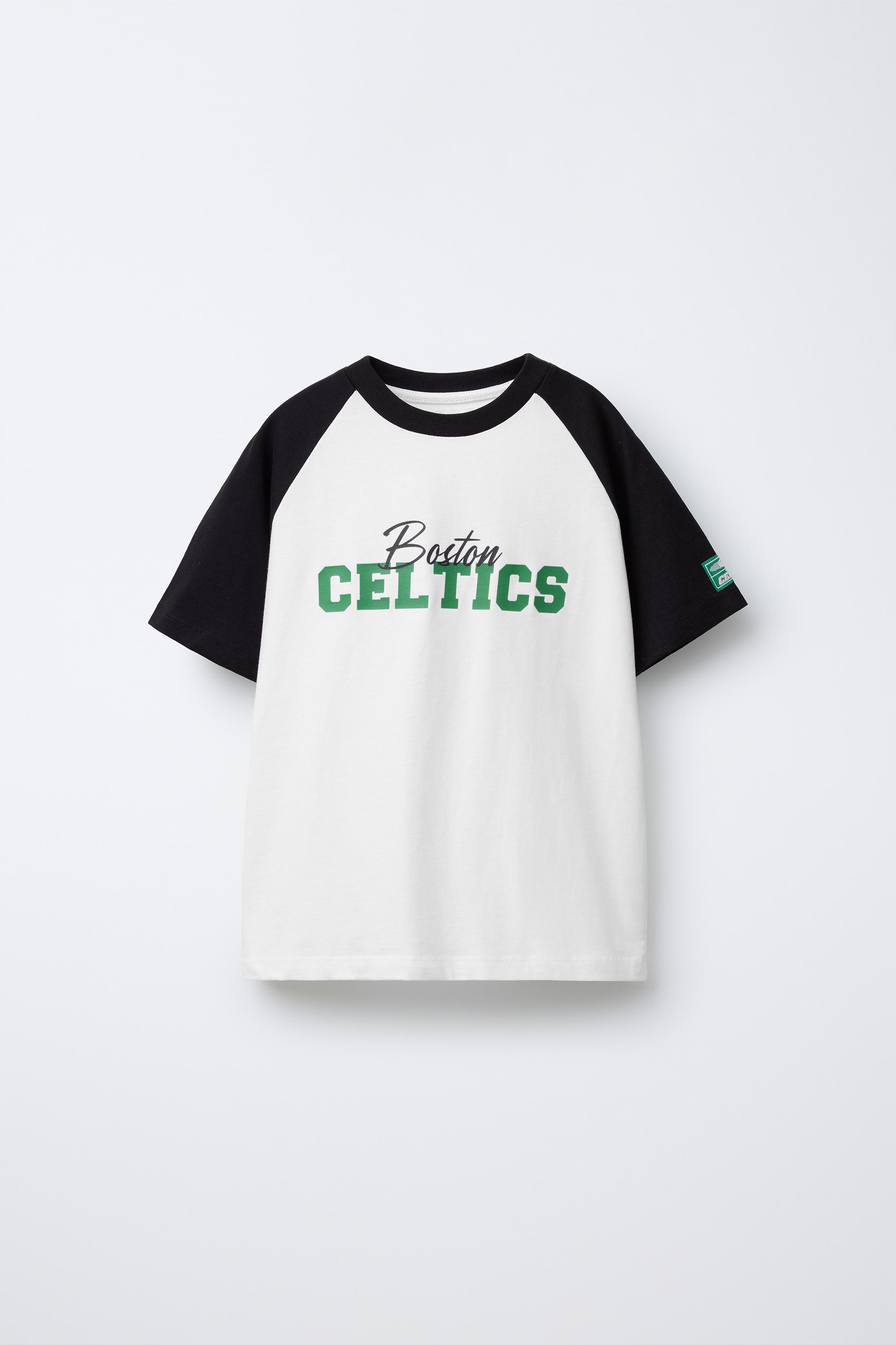 【メーカー直売】の商品をすべて RAGLAN © NBA CELTICS BOSTON SLEEVE White / Black - T-SHIRT トップス