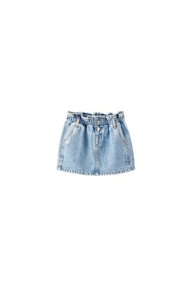 FALDA DENIM PAPERBAG