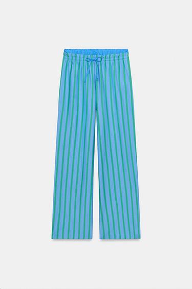 STRIPED PALAZZO TROUSERS - striped by Zara - Image 6