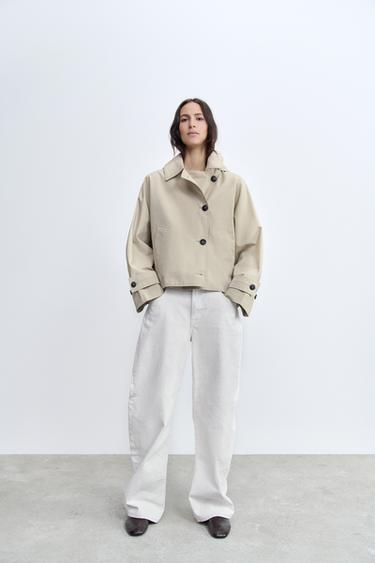 ТРЕНЧ WATER-REPELLENT — ZW COLLECTION — ЭКРЮ от Zara