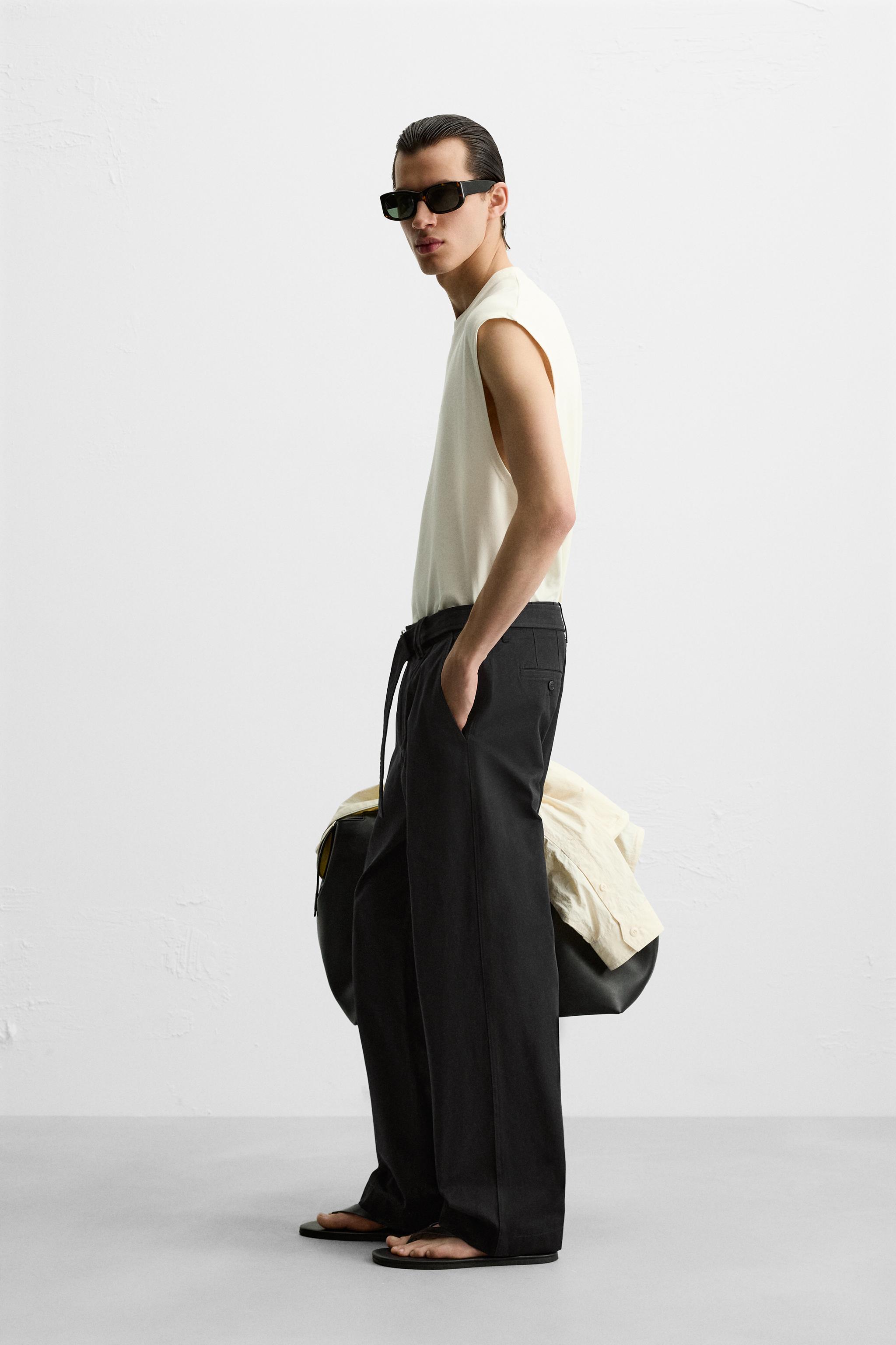 スペイン発送 ZARA ウォッシュプリントタンクトップ カジュアル テクニカルテキストタンクトップ - エクリュ | ZARA Japan / 日本