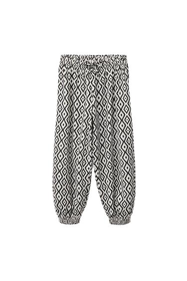 BALLONHOSE MIT STRUKTURMUSTER - Schwarz von Zara - Bild 0