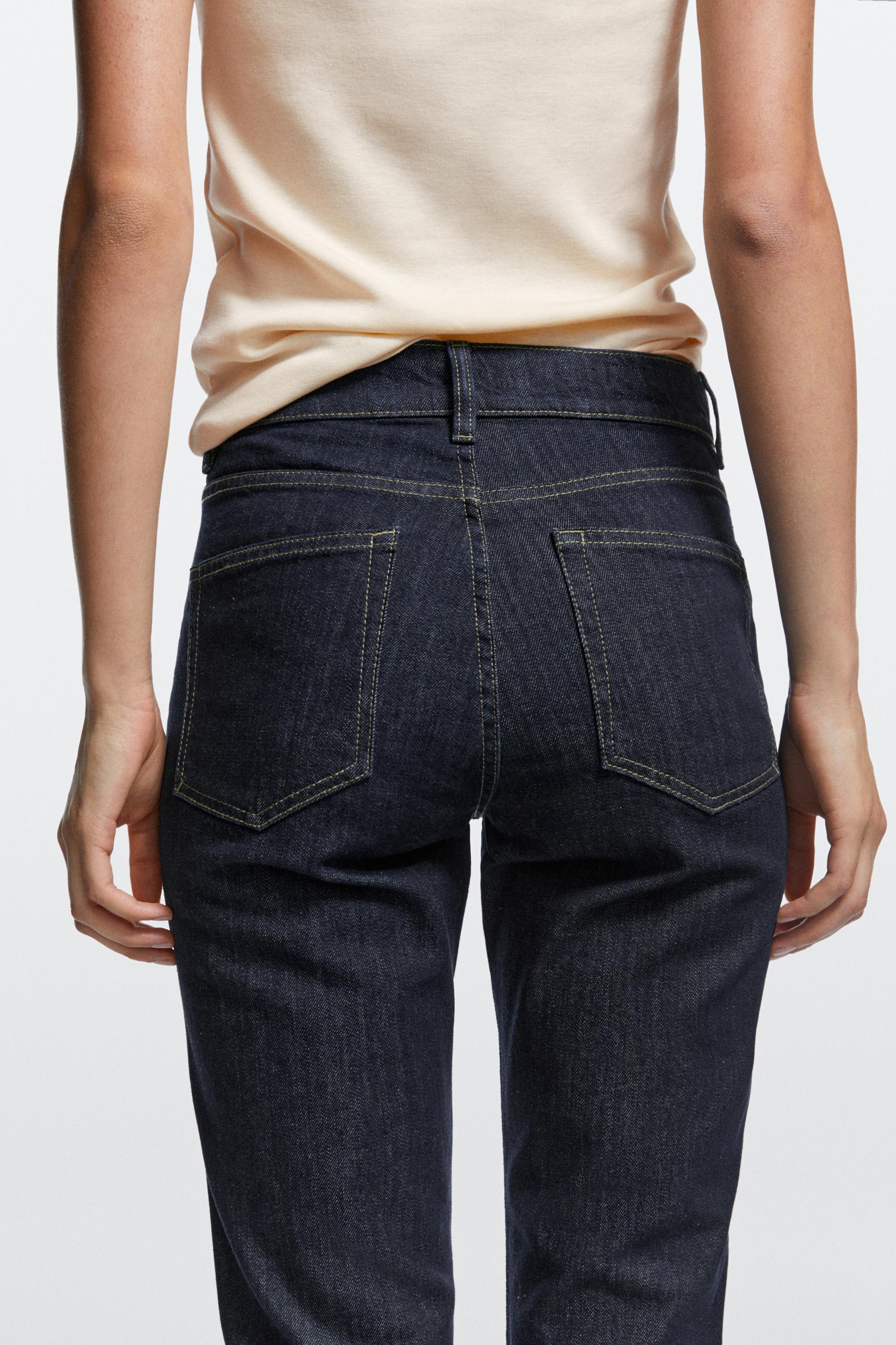 Jean slim cropped taille moyenne