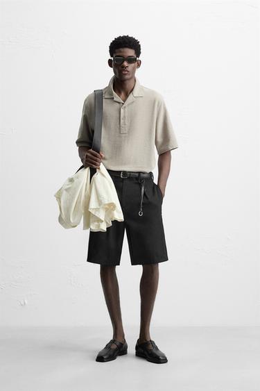 RELAXED FIT POLO SHIRT - Mid-grey by Zara - Image 0