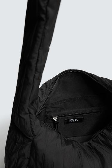 SAC PORTÉ ÉPAULE EN NYLON MATELASSÉ - Noir de Zara - Image 5