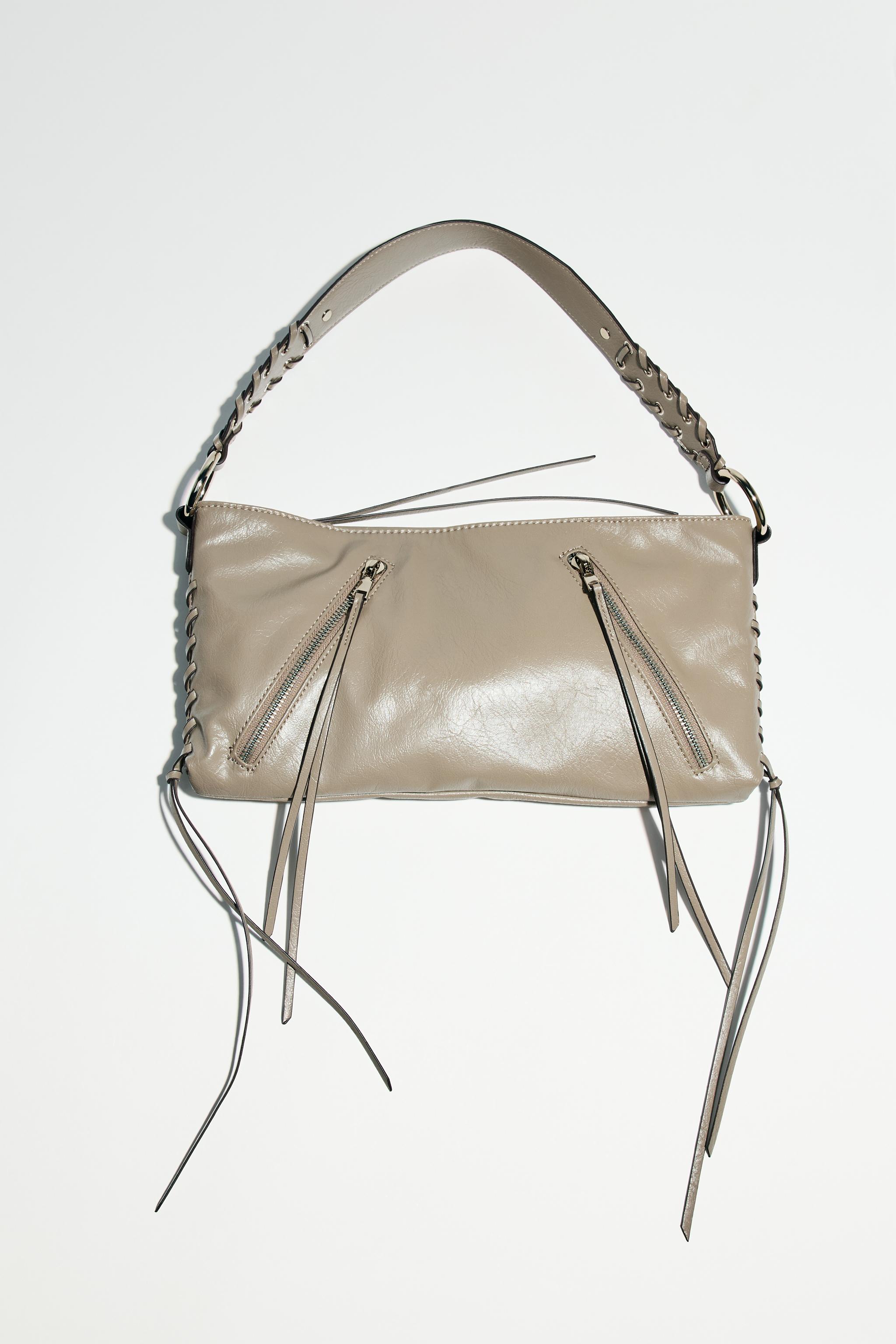 リアルレザー パッチワーク　ハンドバッグ　ミニバッグ　rosebud zara org.jpg