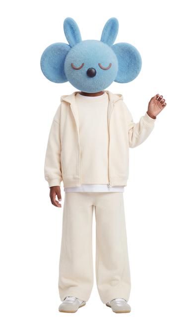 Zara PLAIN INTERLOCK T-SHIRT - Mid-ecru