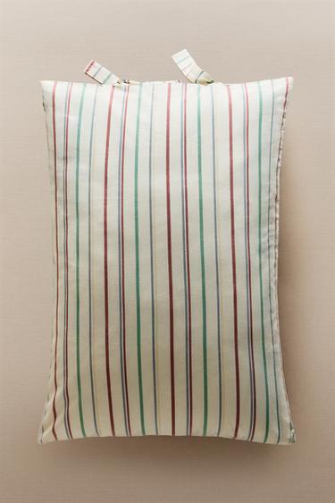 Zara KIDS MULTICOLOR STRIPED PILLOWCASE - Multicolored