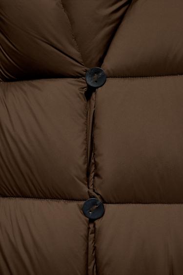 DOUDOUNE LONGUE ZW COLLECTION - Marron tabac de Zara - Image 9