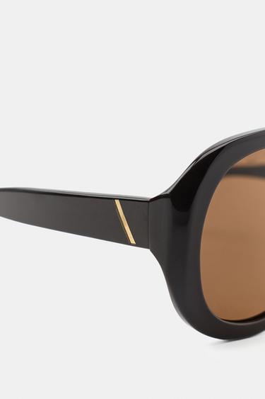 LUNETTES DE SOLEIL MASQUE - Marron de Zara - Image 3