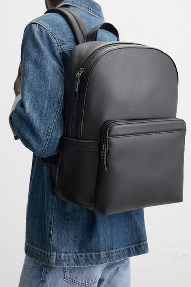 SAC À DOS TEXTURÉ - Noir de Zara - Image 2