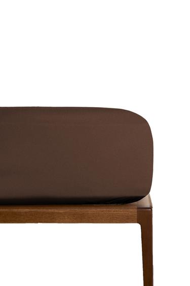 LENÇOL DE BAIXO DE ALGODÃO PERCAL | 40 CM ALTURA (200 FIOS) - Chocolate da Zara