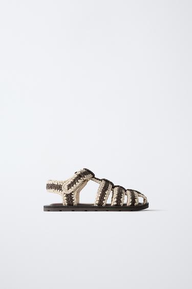 CAGE SANDALS - Brown by Zara