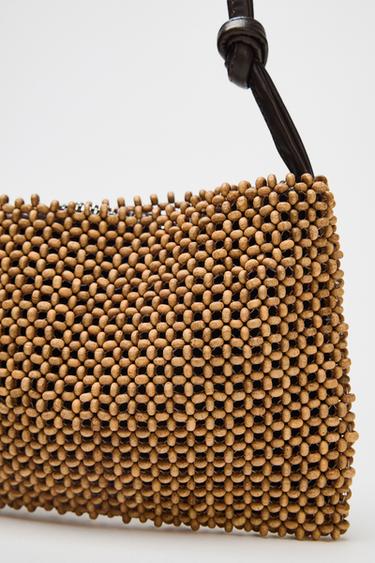 BEADED SHOULDER BAG - Brown by Zara - Image 2