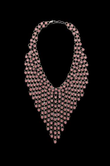 JEWEL CASCADE NECKLACE - Pale pink von Zara - Bild 0