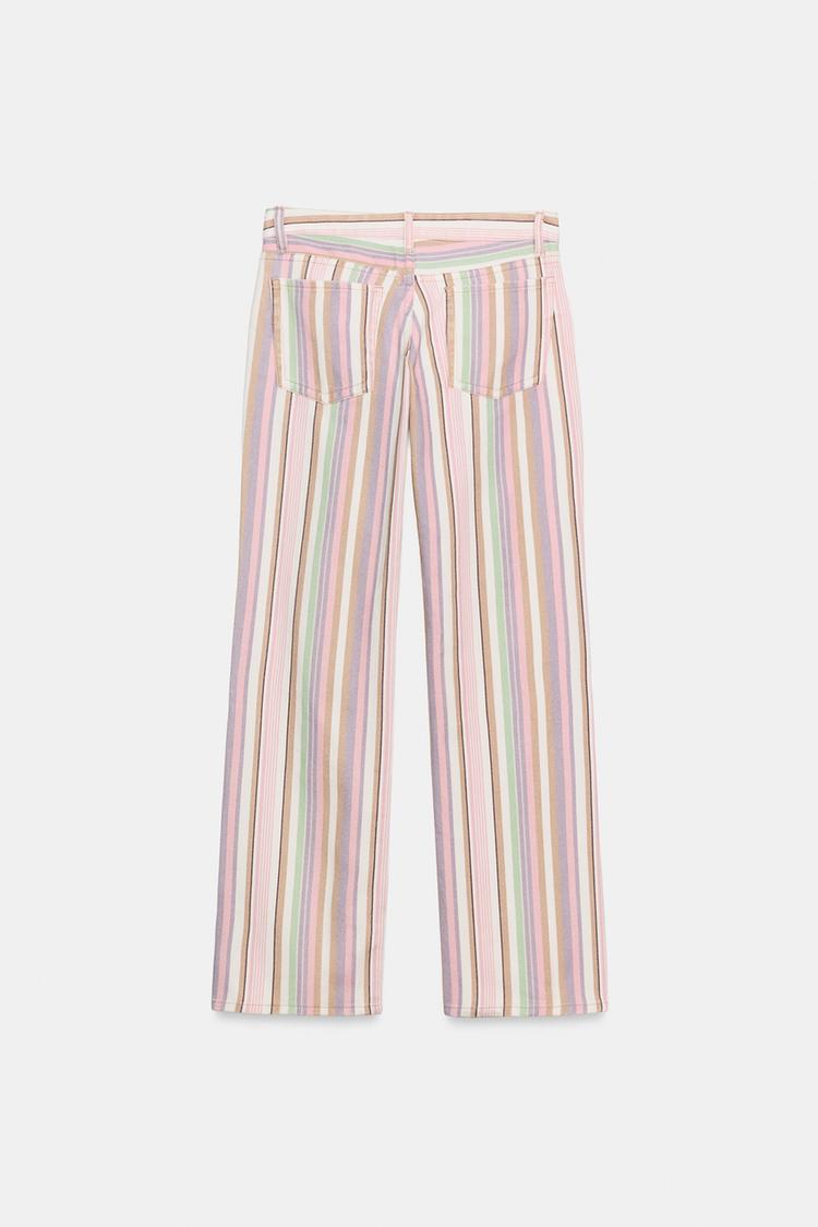 JEANS DE PIERNA ANCHA CON RAYAS Y TIRO BAJO 6