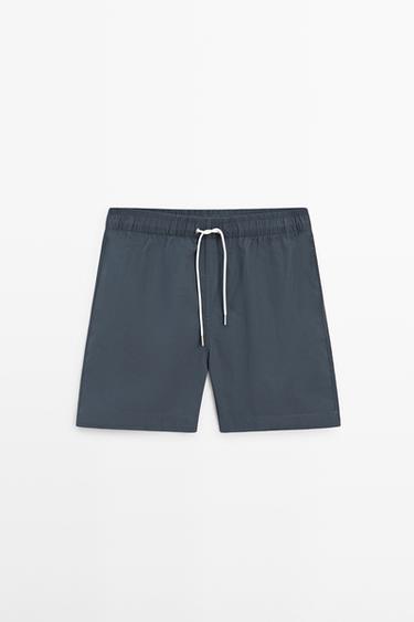 Zara Plain swim trunks - Charcoal gray