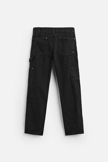 CARPENTER POCKET JEANS - Black by Zara - Image 5